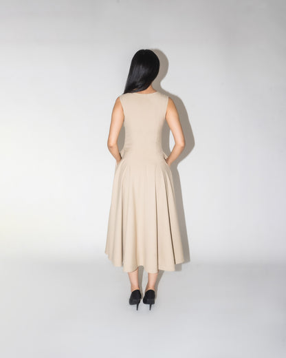 Scooped Panel Dress