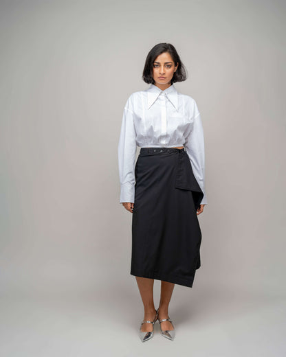 Suit Wrap Skirt