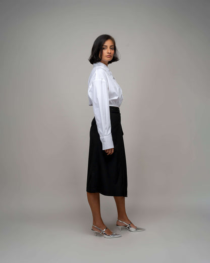 Suit Wrap Skirt